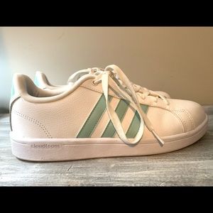 Adidas superstars in teal